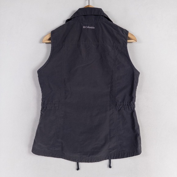 Columbia Sportswear Vest Womens Small Blue Lightweight Zip Up Utility Outdoor - Picture 3 of 8